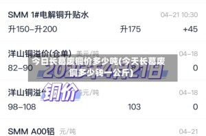 今日长葛废铜价多少吨(今天长葛废铜多少钱一公斤)