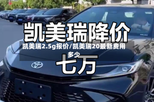 凯美瑞2.5g报价/凯美瑞20最新费用多少