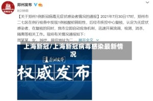 上海新冠/上海新冠病毒感染最新情况