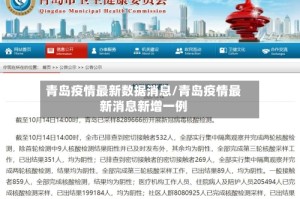 青岛疫情最新数据消息/青岛疫情最新消息新增一例