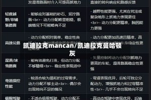 凯迪拉克mancan/凯迪拉克曼哈顿灰
