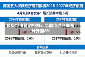 顶级经济预测机构：二季度通胀率预计升至6%