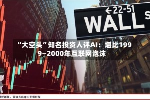 “大空头”知名投资人评AI：堪比1999—2000年互联网泡沫