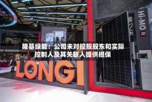 隆基绿能：公司未对控股股东和实际控制人及其关联人提供担保