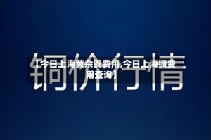 【今日上海黄杂铜费用,今日上海铜费用查询】
