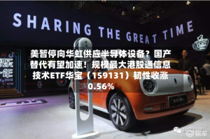 美暂停向华虹供应半导体设备？国产替代有望加速！规模最大港股通信息技术ETF华宝（159131）韧性收涨0.56%