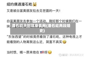 潘石屹夫妇现身美网(潘石屹两段婚史)