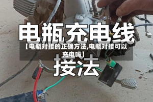 【电瓶对接的正确方法,电瓶对接可以充电吗】