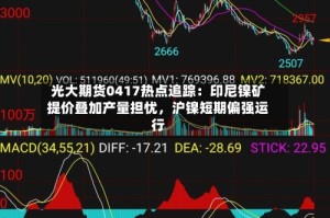 光大期货0417热点追踪：印尼镍矿提价叠加产量担忧，沪镍短期偏强运行