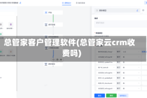 总管家客户管理软件(总管家云crm收费吗)