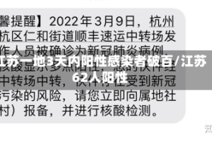 江苏一地3天内阳性感染者破百/江苏62人阳性