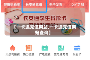 【一卡通充值网站,一卡通充值网站查询】