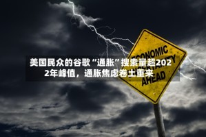 美国民众的谷歌“通胀”搜索量超2022年峰值，通胀焦虑卷土重来