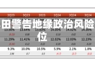 壳牌和丰田警告地缘政治风险仍处高位