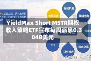 YieldMax Short MSTR期权收入策略ETF宣布每周派息0.3048美元