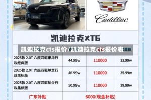 凯迪拉克cts报价/凯迪拉克cts报价表