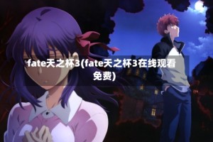 fate天之杯3(fate天之杯3在线观看免费)