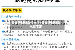 雷克萨斯钥匙没电了/雷克萨斯钥匙电量不足