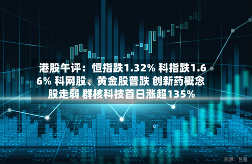 港股午评：恒指跌1.32% 科指跌1.66% 科网股、黄金股普跌 创新药概念股走弱 群核科技首日涨超135%-第1张图片