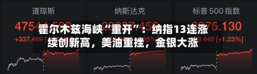 霍尔木兹海峡“重开”：纳指13连涨续创新高，美油重挫，金银大涨-第2张图片