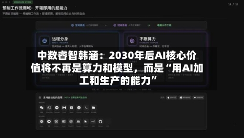 中数睿智韩涵：2030年后AI核心价值将不再是算力和模型，而是“用AI加工和生产的能力”-第1张图片