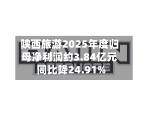 陕西旅游2025年度归母净利润约3.84亿元 同比降24.91%-第2张图片