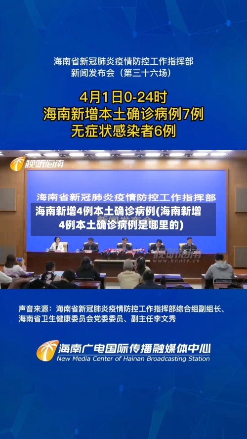 海南新增4例本土确诊病例(海南新增4例本土确诊病例是哪里的)-第3张图片