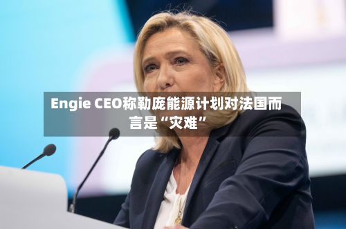 Engie CEO称勒庞能源计划对法国而言是“灾难”-第2张图片
