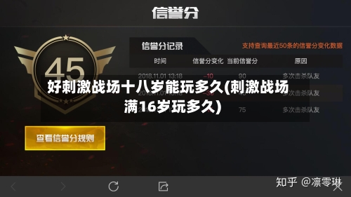 好刺激战场十八岁能玩多久(刺激战场满16岁玩多久)-第1张图片