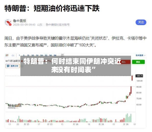 特朗普：何时结束同伊朗冲突近来“没有时间表”-第1张图片