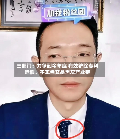 三部门：力争到今年底 有效铲除专利造假	、不正当交易黑灰产业链-第2张图片