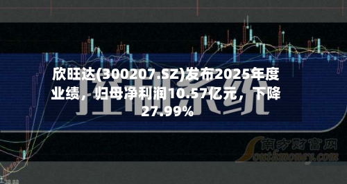 欣旺达(300207.SZ)发布2025年度业绩，归母净利润10.57亿元，下降27.99%-第2张图片