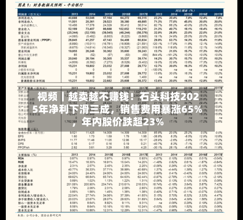 视频｜越卖越不赚钱！石头科技2025年净利下滑三成，销售费用暴涨65%，年内股价跌超23%-第1张图片