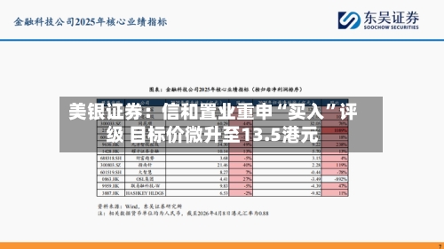 美银证券：信和置业重申“买入”评级 目标价微升至13.5港元-第1张图片