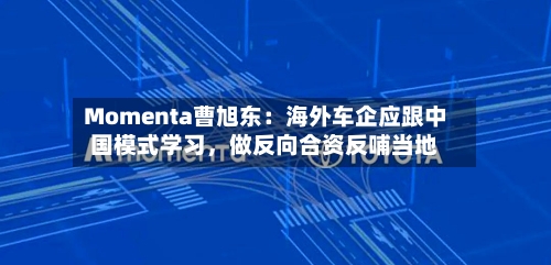 Momenta曹旭东：海外车企应跟中国模式学习，做反向合资反哺当地-第1张图片