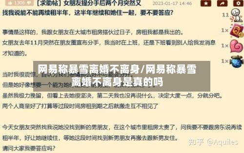 网易称暴雪离婚不离身/网易称暴雪离婚不离身是真的吗-第2张图片