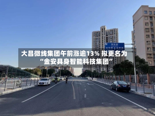 大昌微线集团午前涨逾13% 拟更名为“金安具身智能科技集团”-第1张图片