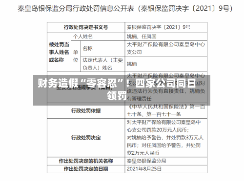 财务造假“零容忍”！四家公司同日领罚-第3张图片