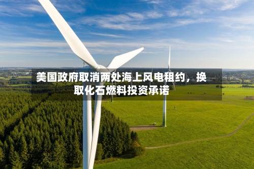 美国政府取消两处海上风电租约	，换取化石燃料投资承诺-第1张图片