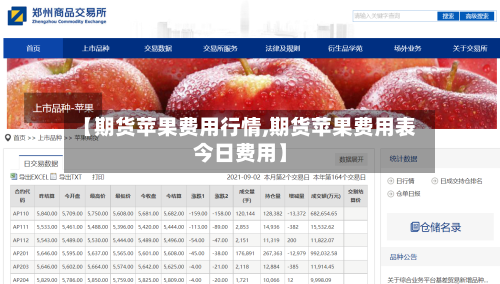 【期货苹果费用行情,期货苹果费用表今日费用】-第2张图片