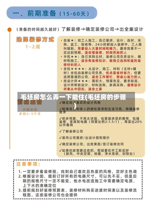 毛坯房怎么弄一下能住(毛坯房的步骤)-第1张图片