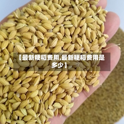 【最新粳稻费用,最新粳稻费用是多少】-第1张图片