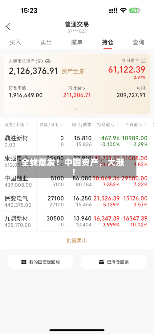 全线爆发！中国资产，大涨！-第1张图片