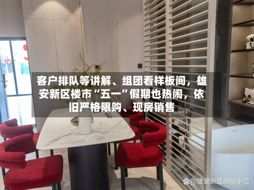 客户排队等讲解	、组团看样板间，雄安新区楼市“五一”假期也热闹	，依旧严格限购、现房销售-第3张图片
