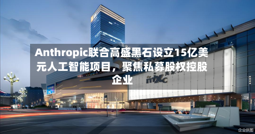 Anthropic联合高盛黑石设立15亿美元人工智能项目，聚焦私募股权控股企业-第1张图片