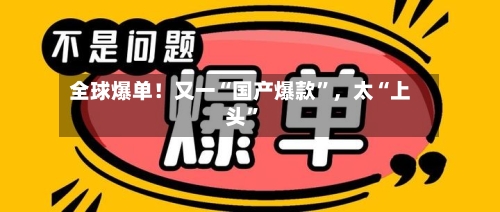 全球爆单！又一“国产爆款”，太“上头	”-第2张图片