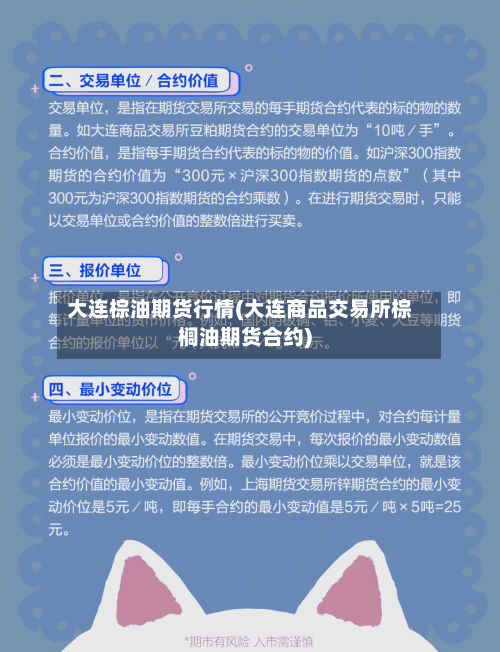 大连棕油期货行情(大连商品交易所棕榈油期货合约)-第1张图片