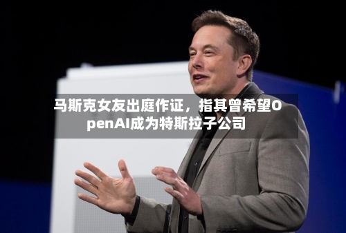 马斯克女友出庭作证，指其曾希望OpenAI成为特斯拉子公司-第1张图片