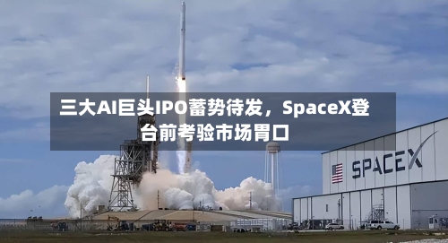 三大AI巨头IPO蓄势待发	，SpaceX登台前考验市场胃口-第2张图片