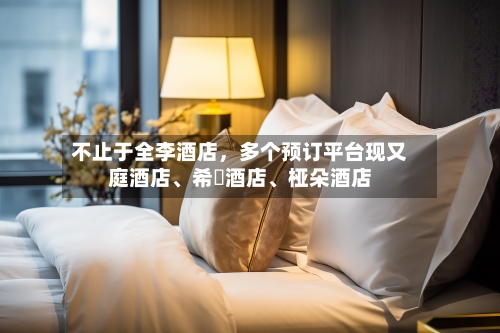 不止于全李酒店	，多个预订平台现又庭酒店、希堓酒店	、桠朵酒店-第2张图片